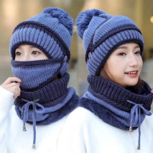 Gorro y Bufanda Térmica de Lana para Ciclismo - Protección Contra el Viento - Image 2