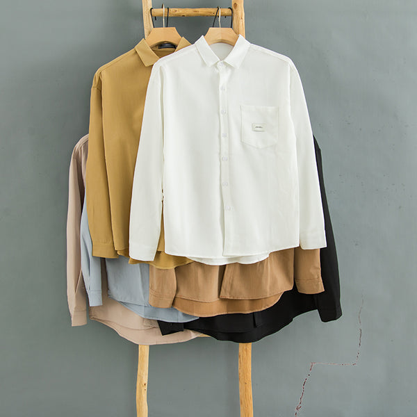 Blusa Básica de Color Sólido - Prenda Versátil para Combinar