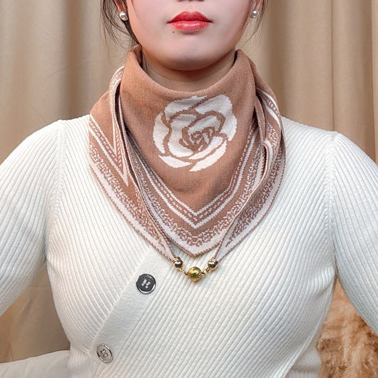 Bufanda de Lana Tejida Estilo Coreano Versátil - Image 5
