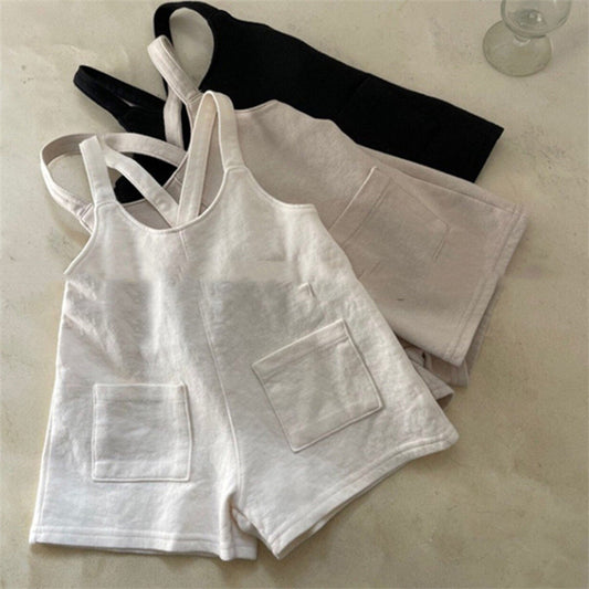 Shorts Cómodos Holgados para Niños con Tirantes Ajustables - Image 2