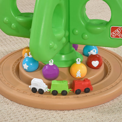 Tren Navideño Giratorio con Escena Infantil y Rieles - Image 4