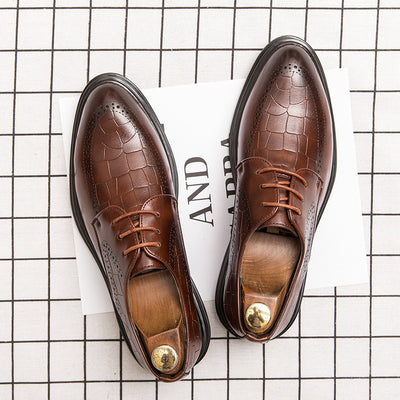 Zapatos Formales de Cuero Marrón con Punta Fina para Hombre - Image 11