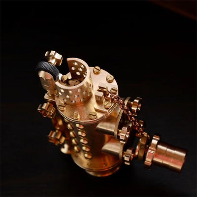 Encendedor Mecánico Steampunk de Cobre Puro Artesanal - Image 6