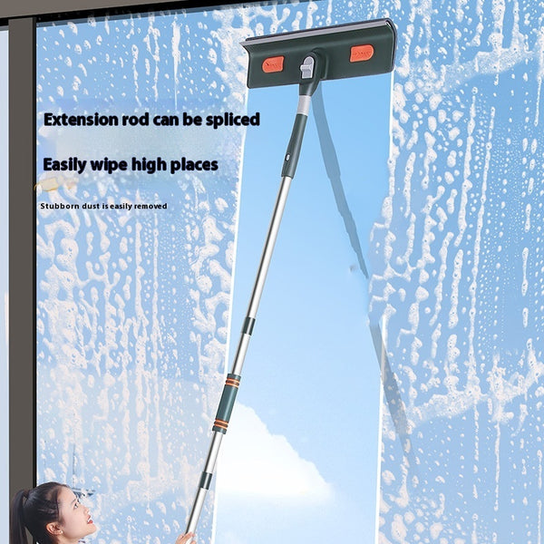 Limpiador de Ventanas con Varilla Extensible y Cuchilla Ajustable
