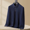 Polo Casual de Algodón Manga Larga Talla Grande para Hombre