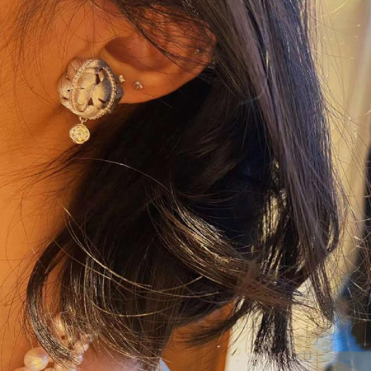 Aretes de Plata Esterlina con Moissanita de 1 Quilate - Brillo Diamante