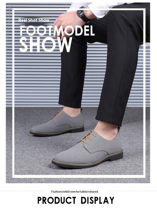 Zapatos Casuales Talla Grande Hombre Estilo Británico Acolchonados - Image 20