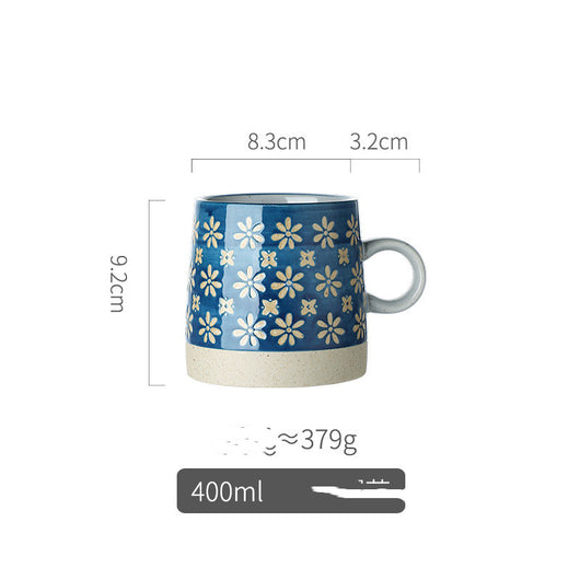 Taza de Cerámica Artesanal con Relieve Pastoril Retro - Image 26