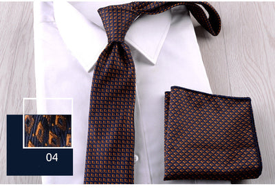 Combo Corbata y Pañuelo de Bolsillo para Hombre Profesional - Image 5