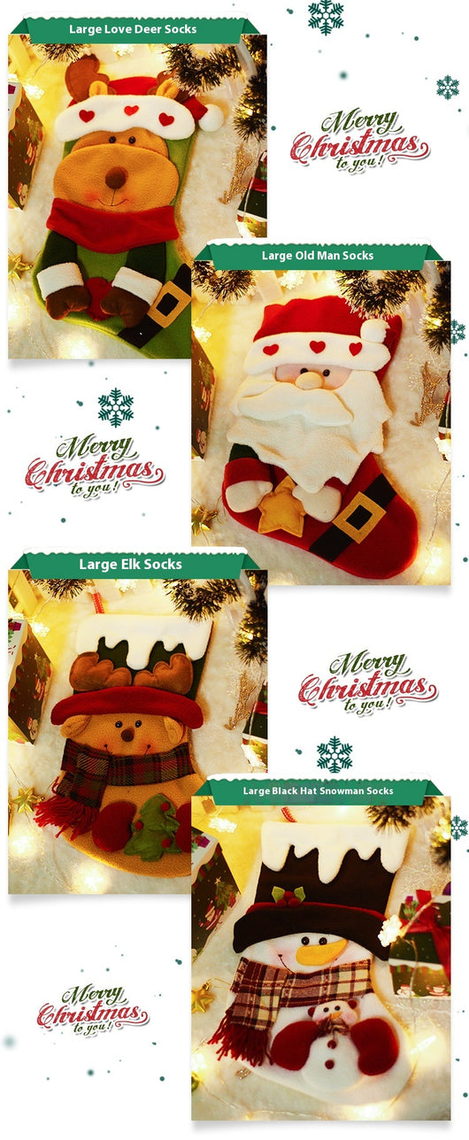 Medias Navideñas Decorativas - Juego de Tamaños Grande, Mediano y Pequeño - Image 43