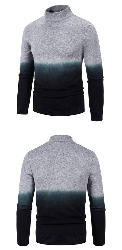 Suéter Térmico Degradado Cuello Medio para Hombre - Image 9