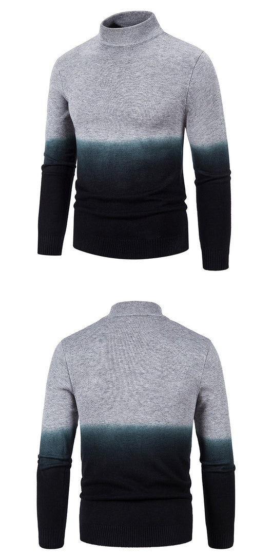 Suéter Térmico Degradado Cuello Medio para Hombre - Image 9