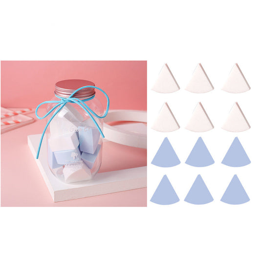 Set de Esponjas de Maquillaje: Beauty Egg, Cojín Abanico y Borla Triangular - Image 4