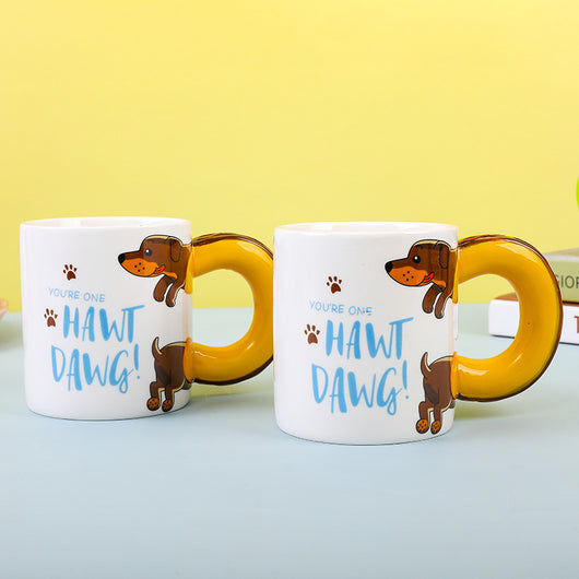 Taza de Cerámica con Diseño de Perro Salchicha Adorable - Image 7