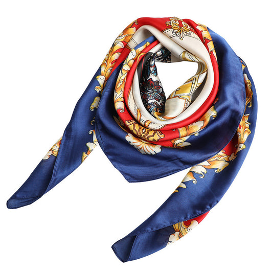 Pañuelo de Seda Simulada Versátil para Mujer - Image 9