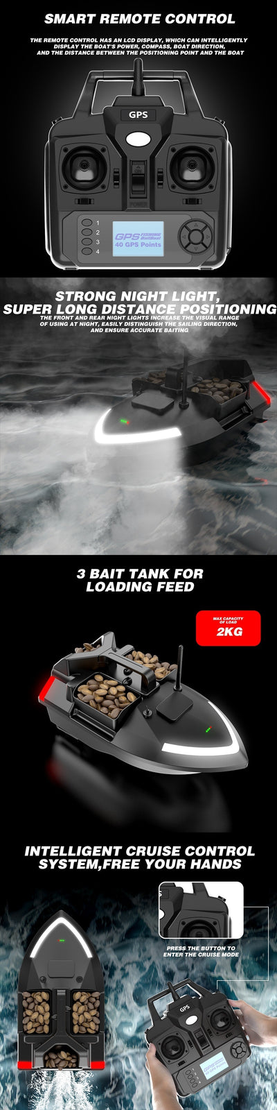 Bote de Pesca con Control Remoto y Posicionamiento GPS - Image 19