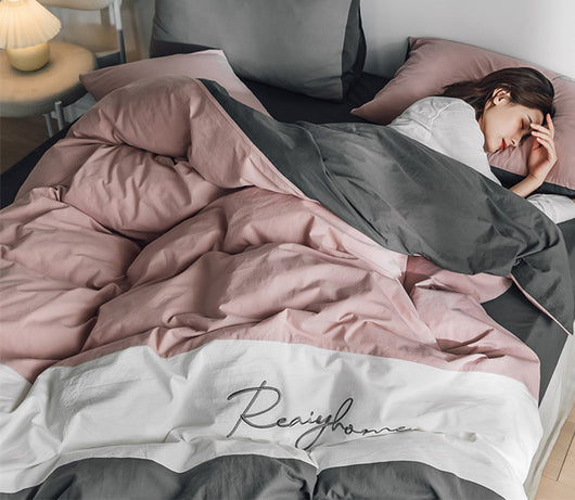 Juego de Sábanas de Algodón Lavado para Cama Doble con Funda Nórdica - Image 5