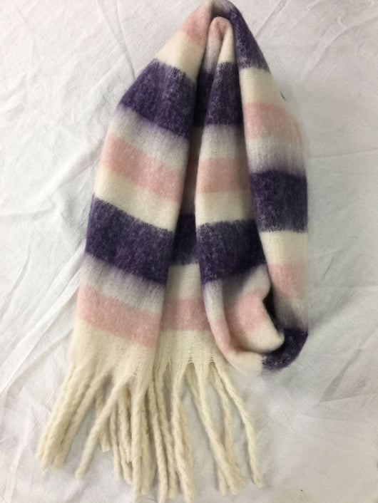 Bufanda de Cashmere a Cuadros con Rayas Coloridas para Otoño - Image 38