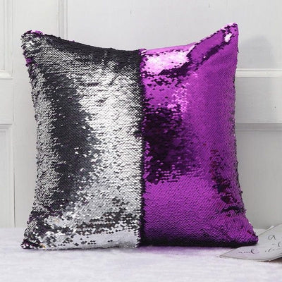 Funda de Cojín para Sofá con Lentejuelas Intercambiables - Image 9