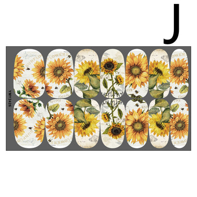 Pegatinas de Uñas Mariposas Hoja de Arce con Adhesivo - Image 29