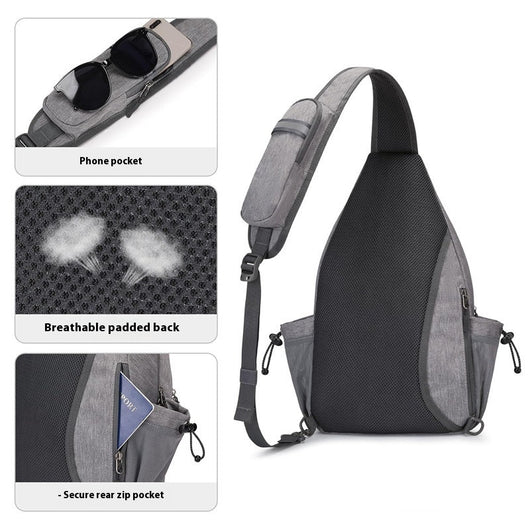 Bolsa de Pecho Oxford Unisex Plegable de Gran Capacidad - Image 5