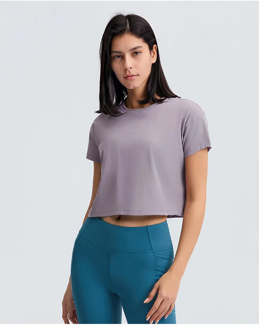 Top Deportivo Mujer Primavera Cuello Redondo Manga Corta Transpirable - Image 56