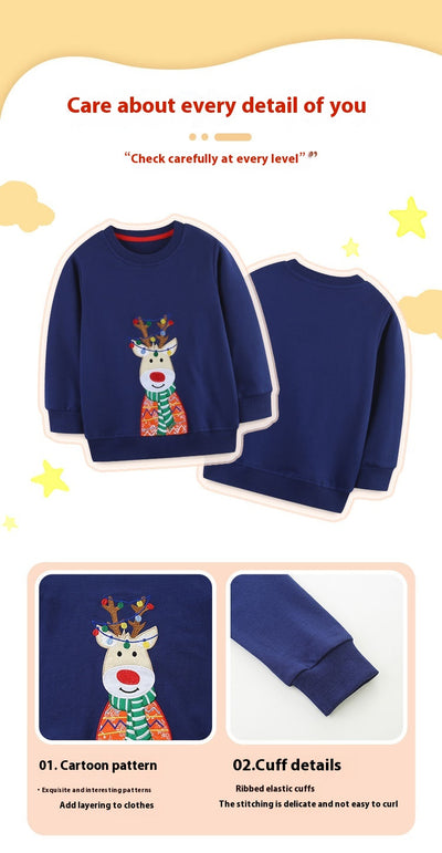 Sudadera Navideña para Niño Estilo Europeo con Bordado Exclusivo - Image 9
