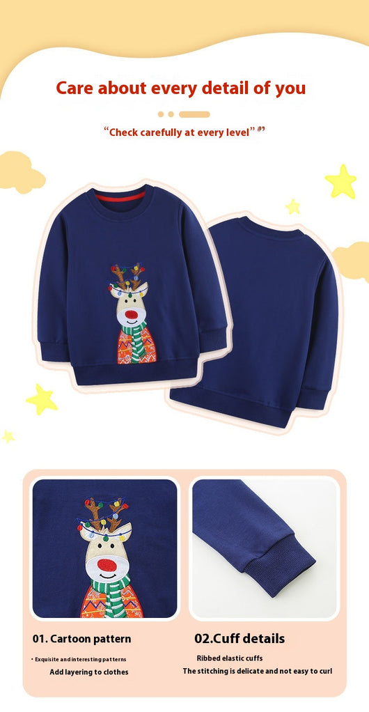 Sudadera Navideña para Niño Estilo Europeo con Bordado Exclusivo - Image 9