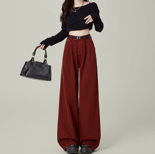 Pantalones Rectos de Tiro Alto para Mujeres Petite - Image 6