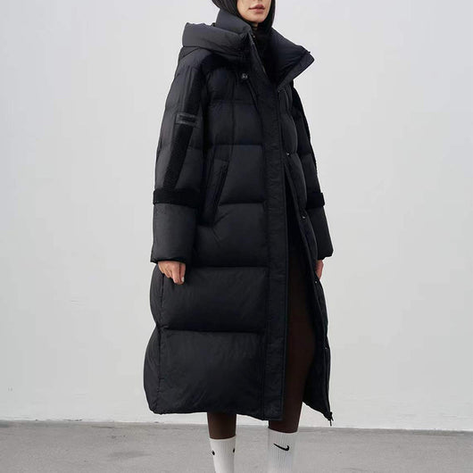 Abrigo Acolchado Largo para Mujer - Chaqueta de Invierno Premium