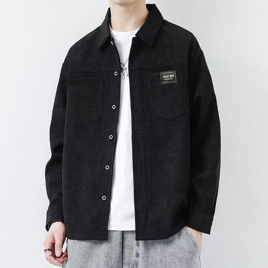 Chaqueta de Pana para Hombre - Camisa Casual de Manga Larga - Image 4