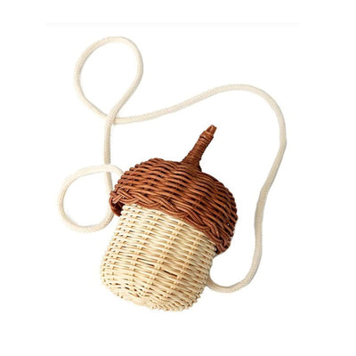 Bolso Tejido a Mano en Ratán Puro Wind Acorn - Diseño Seta - Image 4