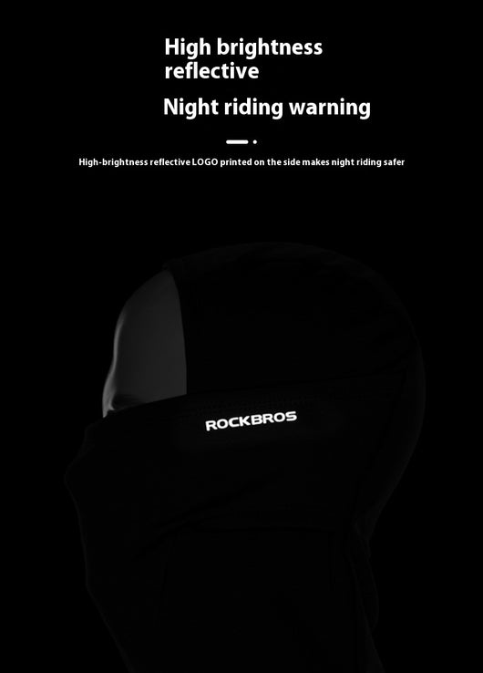 Light pink balaclava made from spandex/Lycra, designed for warmth and wind protection during winter outdoor activities. - Image 25