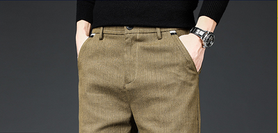 Pantalones Casuales Slim Straight para Hombre - Otoño e Invierno - Image 8