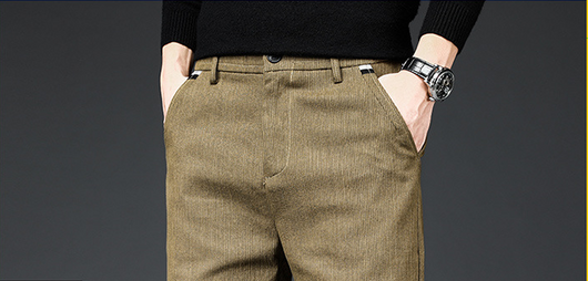 Pantalones Casuales Slim Straight para Hombre - Otoño e Invierno - Image 8