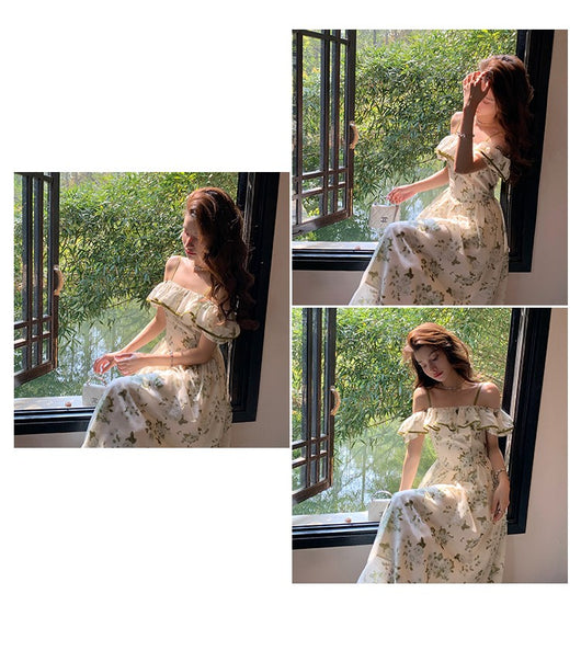Vestido Floral Verde para Mujer - Perfecto para Verano - Image 2