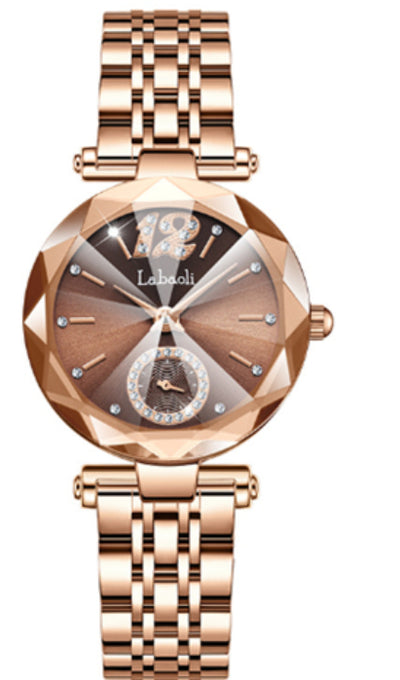 Reloj de Mujer con Esfera de Diamante y Degradado de Cristal - Image 8