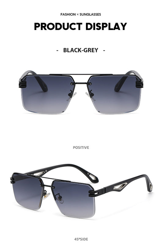 Gafas de Sol sin Marco con Puente Doble - Image 15