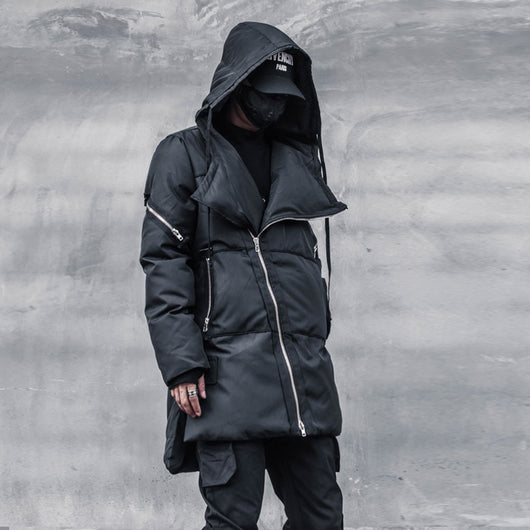 Chaqueta Acolchada Hombre con Cierre Oblicuo - Abrigo Grueso Cálido Algodón - Image 6