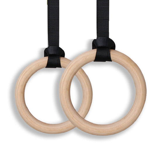 Anillos de Gimnasia de Madera con Cinturón de Entrenamiento en Suspensión - Image 10