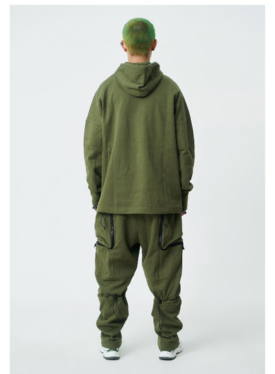Sudadera con Capucha y Doble Cierre de Punto Tejido - Image 12