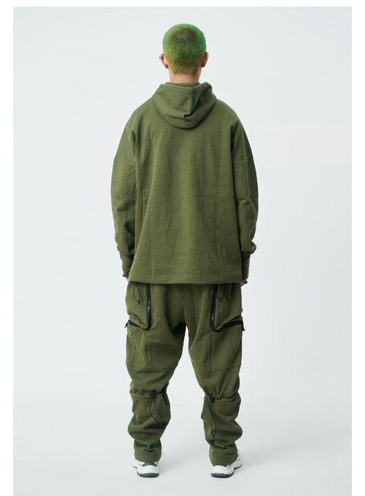 Sudadera con Capucha y Doble Cierre de Punto Tejido - Image 12