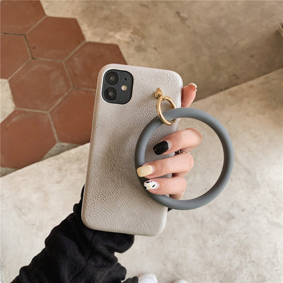 Funda para Celular de Cuero Estampado Leopardo con Anillo Retro - Image 7