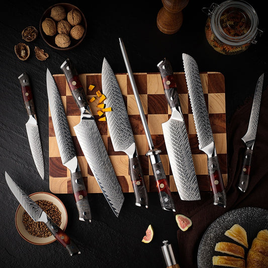 Juego de Cuchillos de Cocina Damasco con 67 Capas