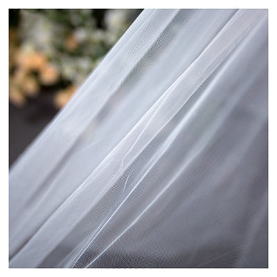 Tocado Nupcial de Lujo con Cola Larga - Image 10