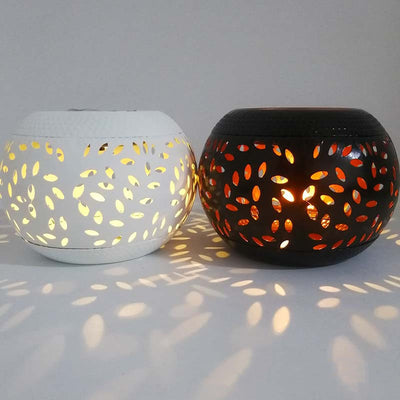 Lámpara Solar de Hierro Forjado para Jardín - Iluminación Decorativa Exterior