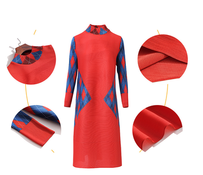 Vestido Plisado Francés de Lujo para Primavera - Image 7
