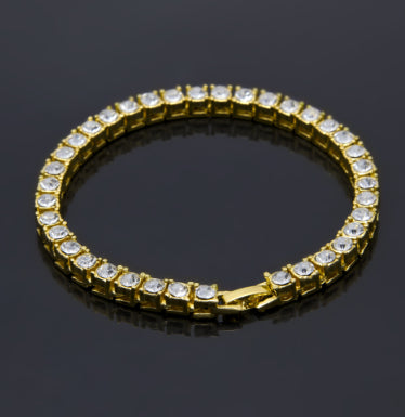Pulsera Iced Out Dorada para Hombre - Joyería Hip Hop Urbana - Image 21