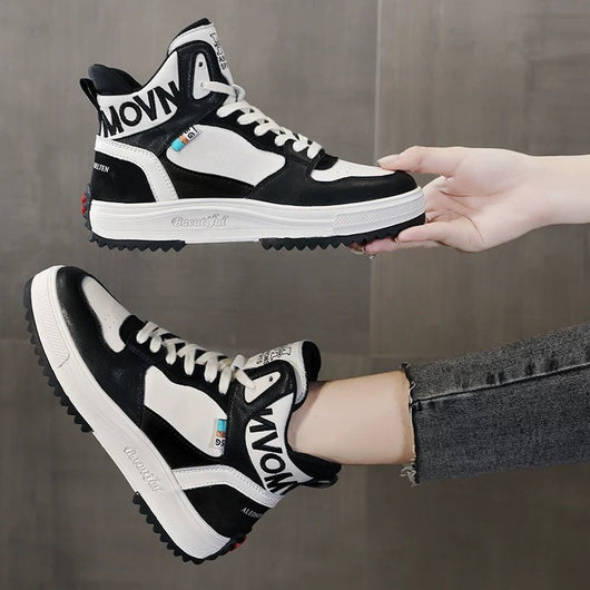 Tenis Blancos Plataforma para Mujer - Estilo Casual Elevado - Image 5