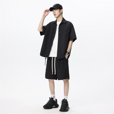 Conjunto de Dos Piezas: Shorts y Camisa Suelta de Cáñamo Transpirable - Image 3